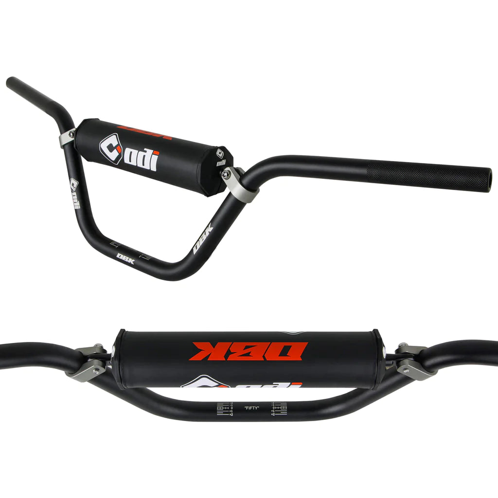 ODI MX SE 7 8 HANDLEBAR DBK BLACK BAR FIFTY 50 BLACK Ozminis Motorsport