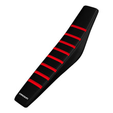 Load image into Gallery viewer, Honda CRF110F 19-25/CRF125F 19-25 RED/BLACK/BLACK Gripper Pleated Seat Cover
