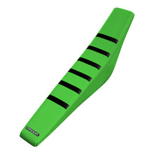 Load image into Gallery viewer, Kawasaki KLX110 02-25/KX65 00-25 BLACK/GREEN/GREEN Gripper Ribbed Seat Cover