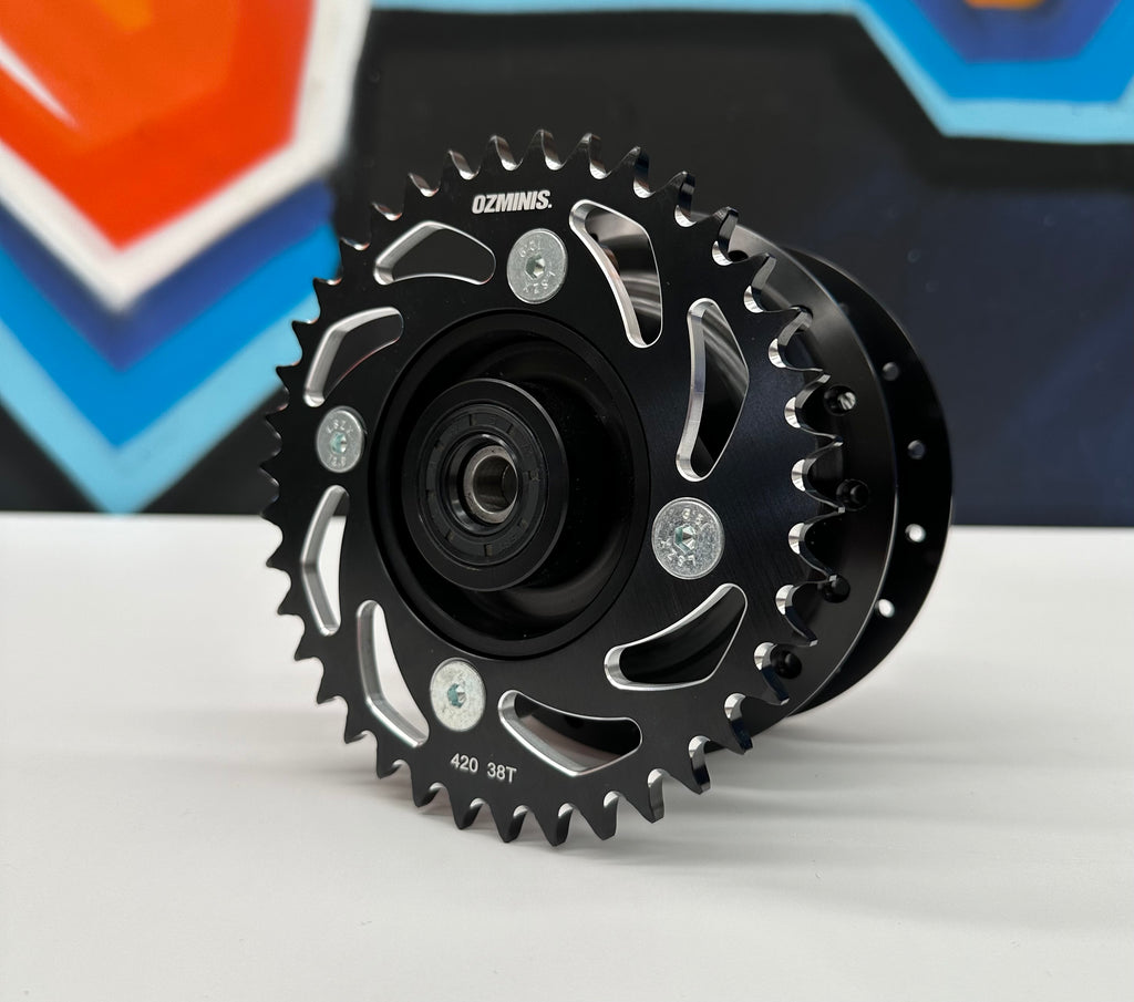 OZMINIS CRF110F “SPIRAL” REAR SPROCKET - 38t