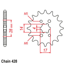CRF125F Front Sprocket 13T