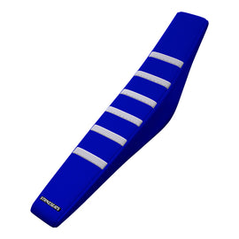 Yamaha TTR110 08-24 WHITE/BLUE/BLUE Gripper Ribbed Seat Cover