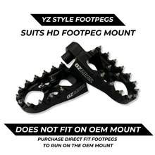 Load image into Gallery viewer, OZMINIS FOOTPEGS - SUITS HD FOOTPEG MOUNT (YZ STYLE)