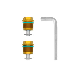 CRF110F Gold Adjustable Preload Fork Caps - TB Parts