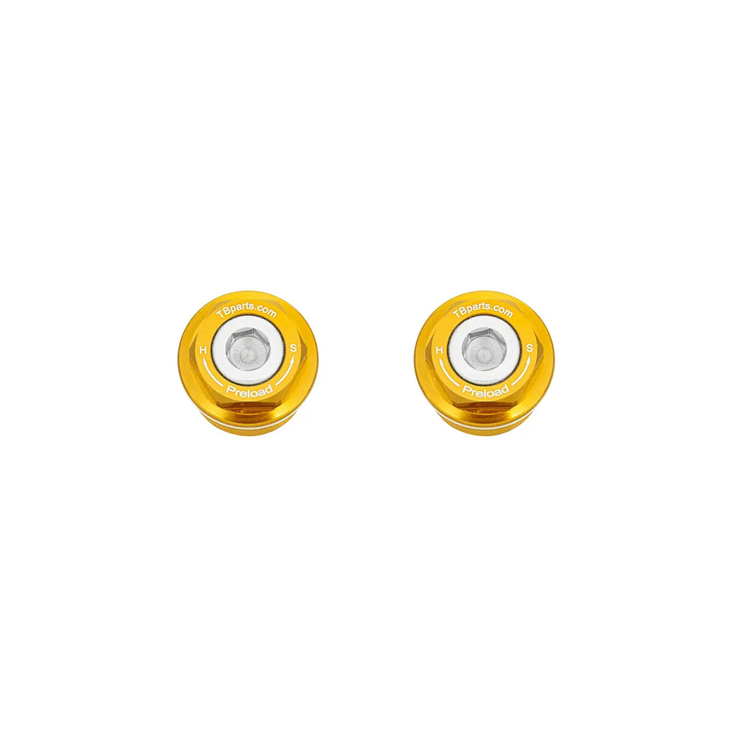 Honda Blackbird CBR1100XX 97-07 Preload Fork Cap Adjusters - Jaws Motorcycles Honda Blackbird CBR1100XX 97-07 Preload Fork Cap Adjusters - Jaws Motorcycles