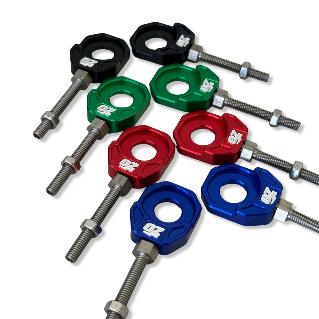 CRF110/KLX110 BILLET CHAIN ADJUSTERS - OZMINIS