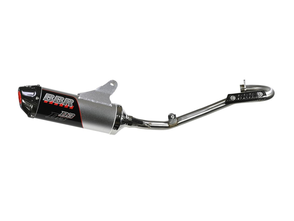 BBR EXHAUST SYSTEM - D3, SILVER / KLX140