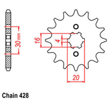 Load image into Gallery viewer, Yamaha TTR125/L Front Sprocket - RK