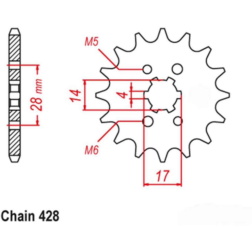Honda CRF125F Front Sprocket - RK