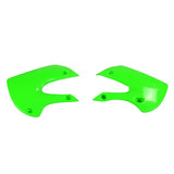 KAWASAKI KLX110 01-09 FRONT SHROUDS GREEN - UFO