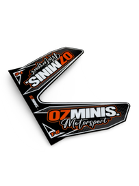 OZMINIS PRO CIRCUIT T-6 EXHAUST STICKER (GLOSS)