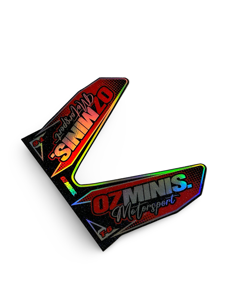 OZMINIS PRO CIRCUIT T-6 EXHAUST STICKER (HOLOGRAPHIC)