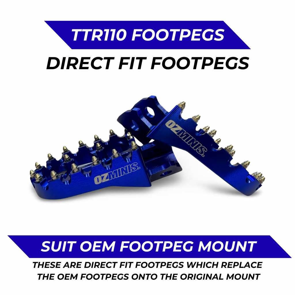 OZMINIS DIRECT FIT FOOTPEGS - TTR110