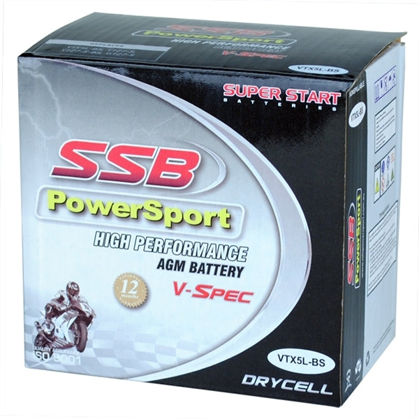 CRF150F/230F / TTR230 VTX5L-BS AGM Battery - SSB