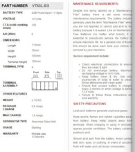 Load image into Gallery viewer, CRF150F/230F / TTR230 VTX5L-BS AGM Battery - SSB