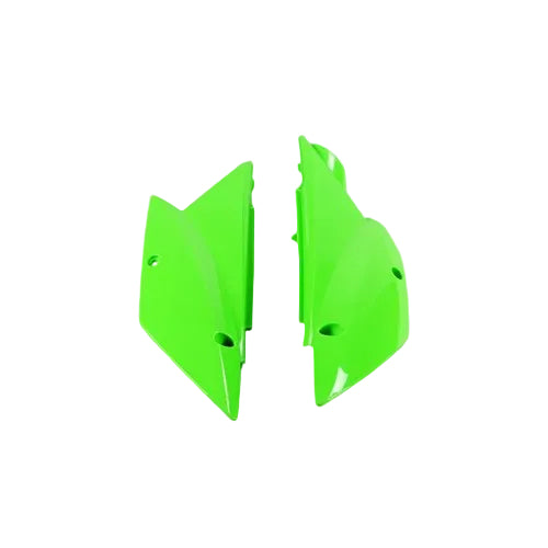 KAWASAKI KLX110/L SIDE PANELS GREEN 2010-PRESENT - UFO