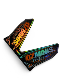 OZMINIS PRO CIRCUIT T-6 EXHAUST STICKER (HOLOGRAPHIC)