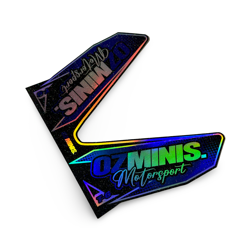 OZMINIS PRO CIRCUIT T-6 EXHAUST STICKER (HOLOGRAPHIC)