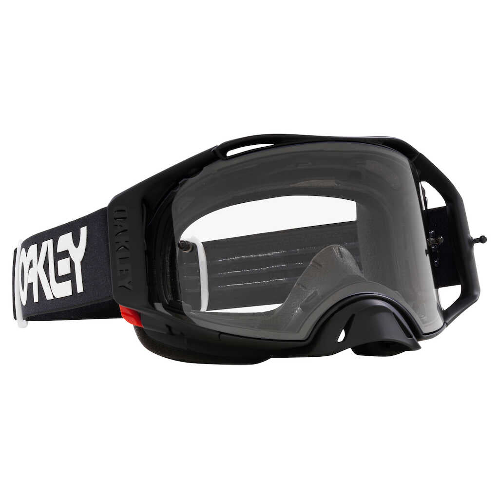 Oakley - Airbrake - Black White - Clear Lens