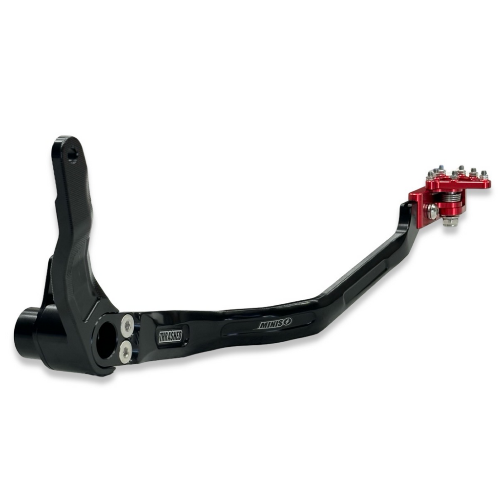 thumbnail image 2 of Usttpart1 Extended +1 Rear Brake Pedal Lever – Black Steel – For Honda CRF110F 2013-2023 2 of 2