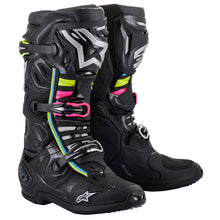 Load image into Gallery viewer, ALPINESTARS 2024 TECH 10 SUPERVENTED BLACK/HUE BOOTS