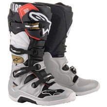 Load image into Gallery viewer, ALPINESTARS TECH 7 BLACK/SILVER/WHITE/GOLD BOOTS