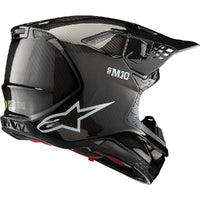 Load image into Gallery viewer, ALPINESTARS SUPERTECH S-M10 SOLID BLACK CARBON HELMET