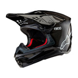 ALPINESTARS SUPERTECH S-M10 SOLID BLACK CARBON HELMET
