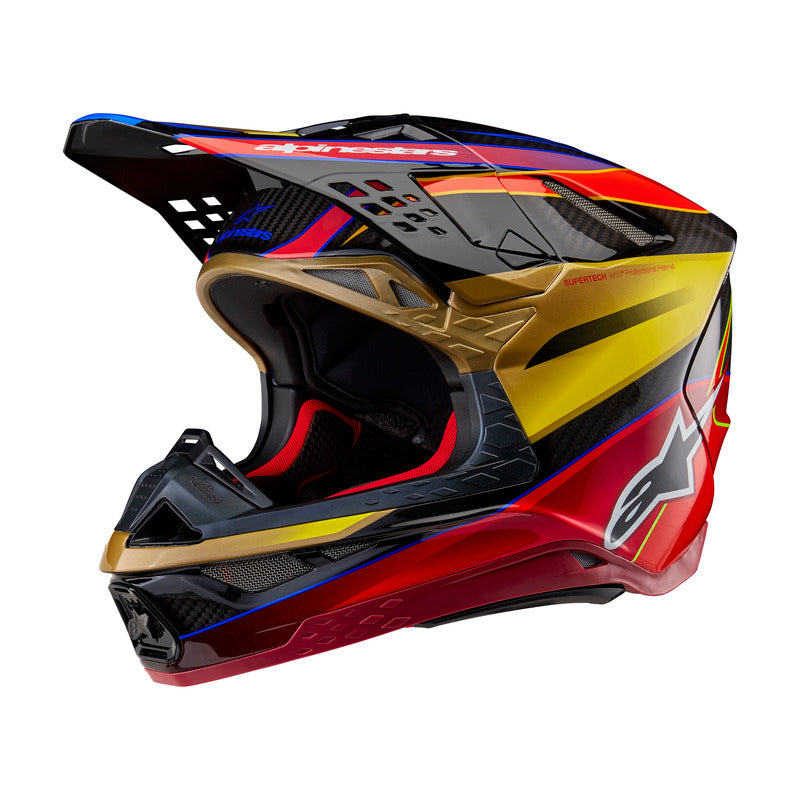 ALPINESTARS 2024 SUPERTECH S-M10 ERA GOLD/YELLOW/RIO RED HELMET