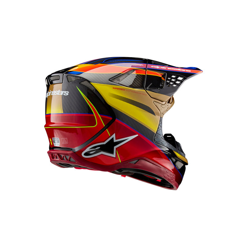 ALPINESTARS 2024 SUPERTECH S-M10 ERA GOLD/YELLOW/RIO RED HELMET