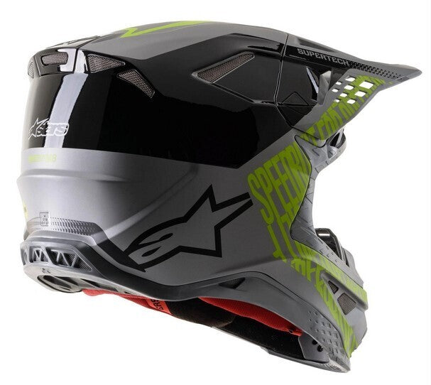 ALPINESTARS SUPERTECH S-M8 TRIPLE SILVER/BLACK/YELLOW HELMET