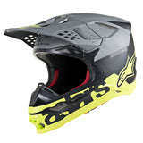 ALPINESTARS SUPERTECH S-M8 RADIUM MATTE BLACK/FLURO YELLOW HELMET