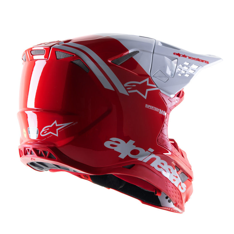 ALPINESTARS SUPERTECH S-M8 RADIUM 2 BRIGHT RED/WHITE HELMET