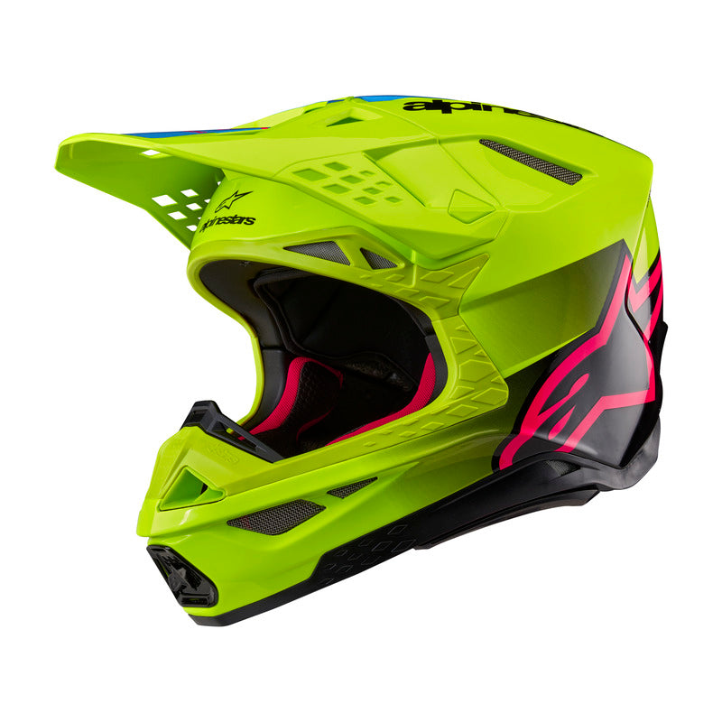 ALPINESTARS SUPERTECH S-M10 UNITE FLURO YELLOW/BLACK/DIVA PINK HELMET