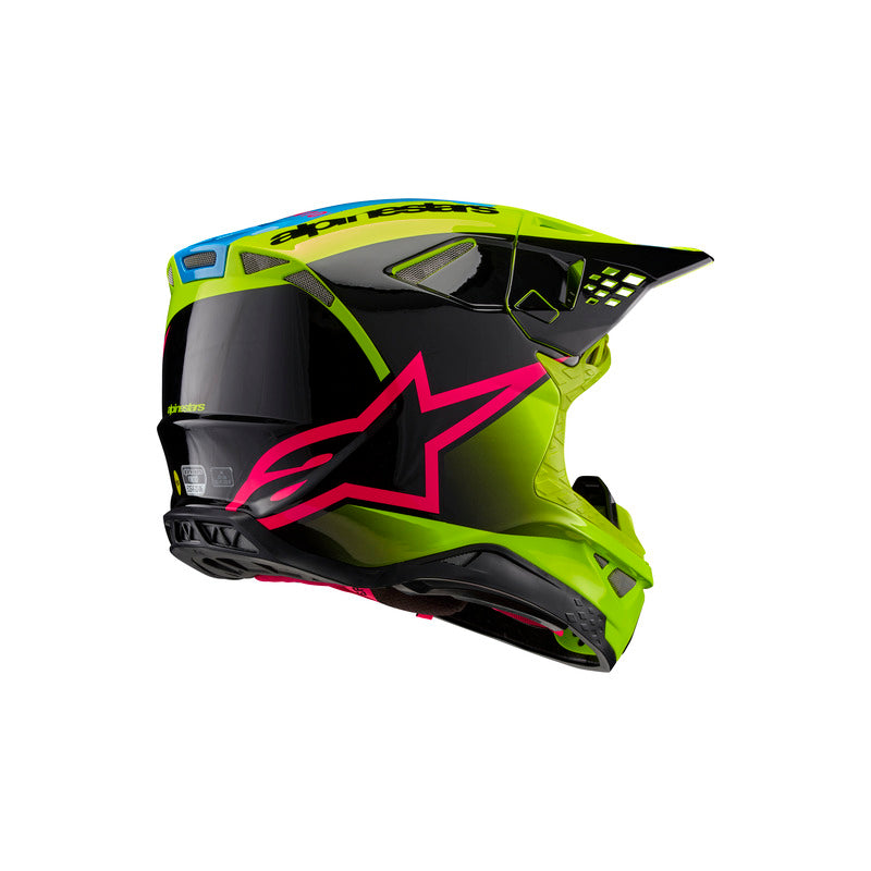 ALPINESTARS SUPERTECH S-M10 UNITE FLURO YELLOW/BLACK/DIVA PINK HELMET