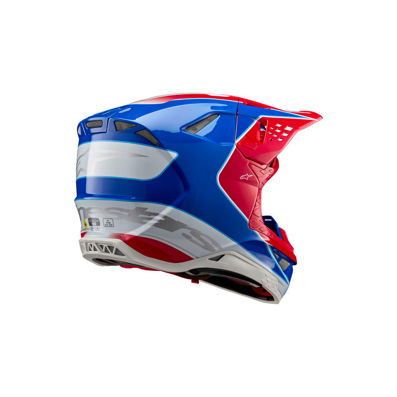 ALPINESTARS SUPERTECH S-M10 AEON BRIGHT RED/BLUE HELMET