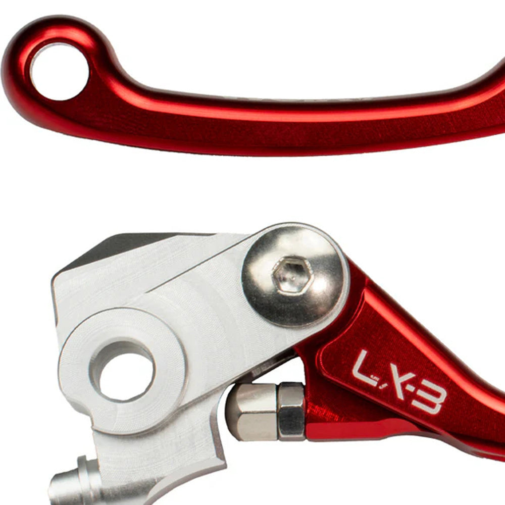 Honda CRF150F/230F/250F LX-3 Flex Lever Set - Axiom - Red