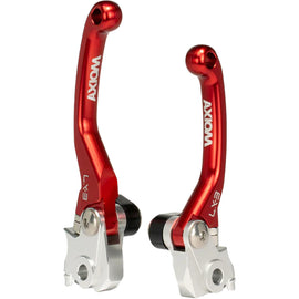 Honda CRF150F/230F/250F LX-3 Flex Lever Set - Axiom - Red