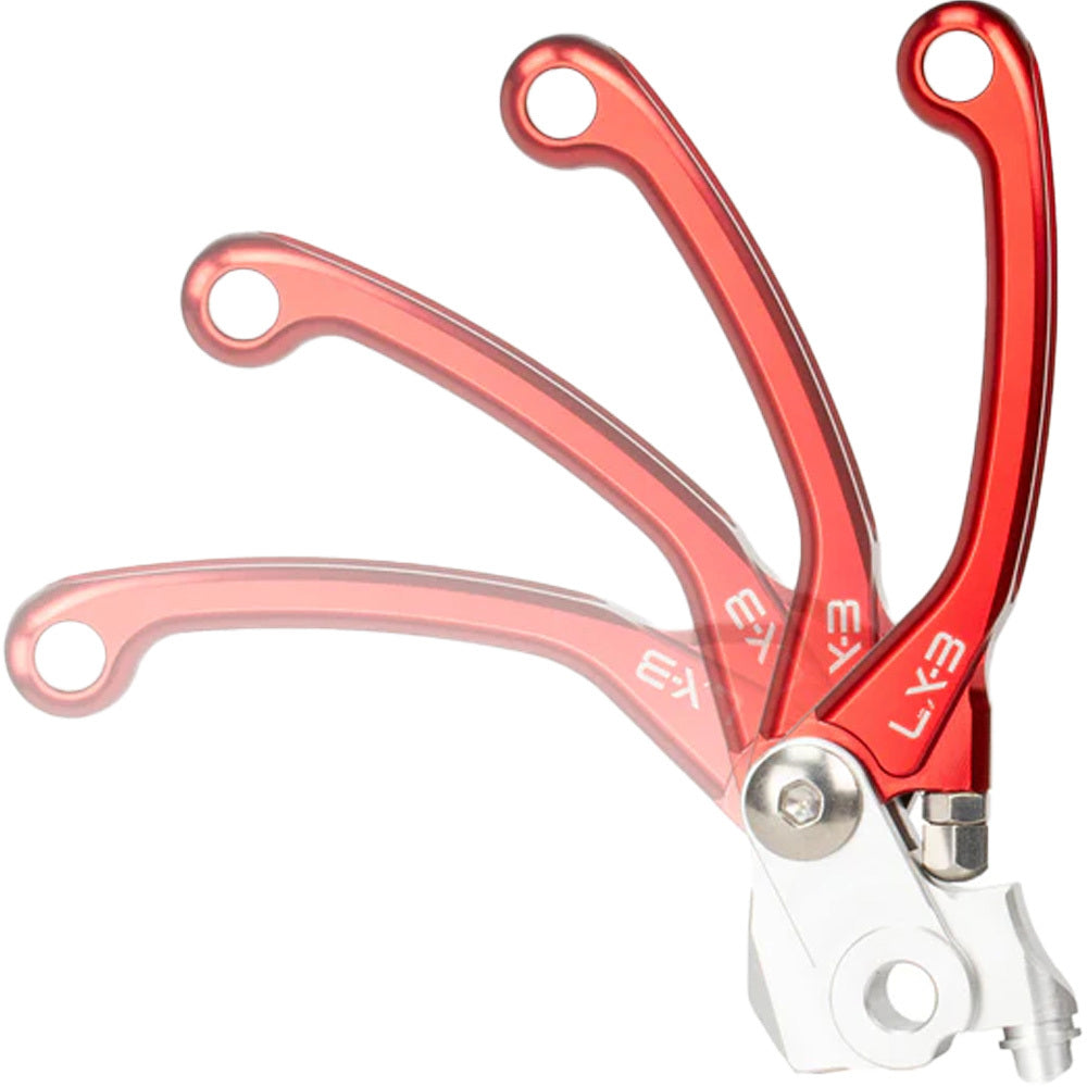 Honda CRF150F/230F/250F LX-3 Flex Lever Set - Axiom - Red