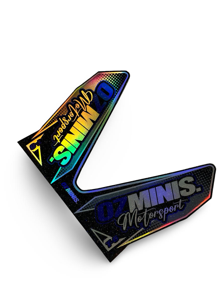 OZMINIS PRO CIRCUIT T-6 EXHAUST STICKER (HOLOGRAPHIC) – Ozminis Motorsport