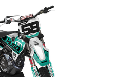 Load image into Gallery viewer, HUSQVARNA STREAK TEAL/BLACK GRAPHICS KIT