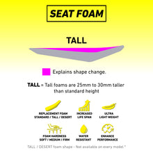 Load image into Gallery viewer, CRF110/125F 2019+ Black W/Red Ribs Tall Seat Assembly - Strike Seats