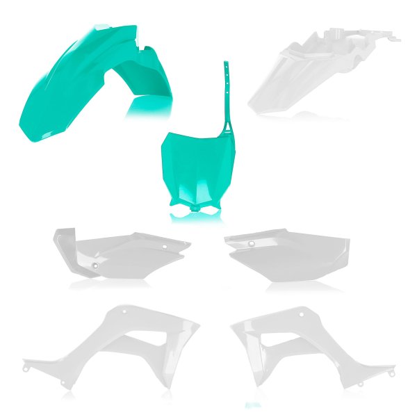 HONDA CRF110F 2019+ PLASTIC KIT TEAL / WHITE - ACERBIS