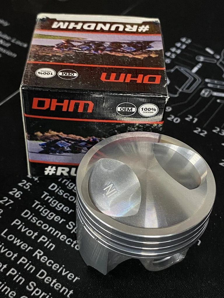 DH MOTORING HIGH COMPRESSION CAST PISTON - 50MM STOCK BORE - CRF110F