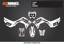 Load image into Gallery viewer, CRF110 - GRAFFITI WHITE/BLACK/RED GRAPHICS KIT