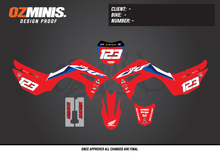 Load image into Gallery viewer, CRF110 - HRC RED GRAPHICS KIT