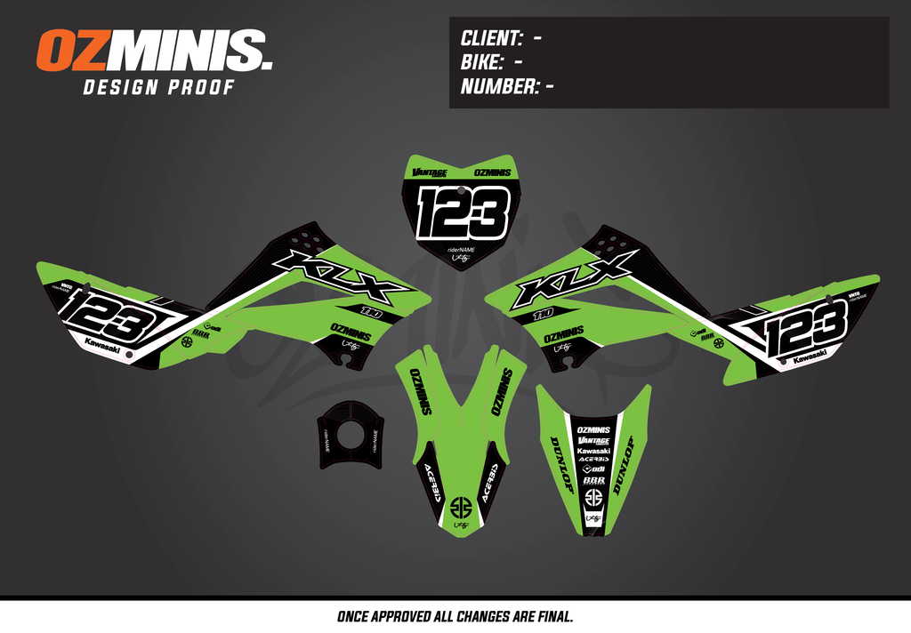 KLX110 - WAVE GRAPHICS KIT