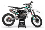 GASGAS LEAD WHITE/BLACK GRAPHICS KIT