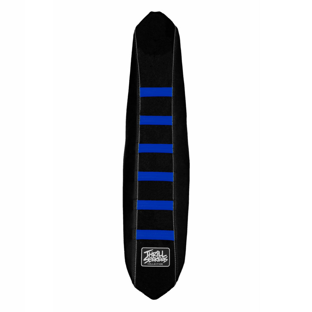 TTR110 THRILL SEEKERS RIBBED SEAT COVER - BLACK/BLUE