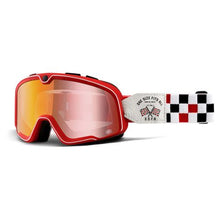 Load image into Gallery viewer, 100% BARSTOW CLASSIC OSFA-2 SPRAY GOGGLES RED MIRROR LENS